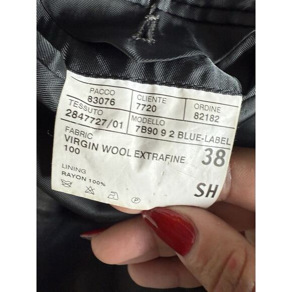 Vintage Polo Ralph Lauren 40R Grey Blazer Sport Coat Virgin Wool - Picture 12 of 13